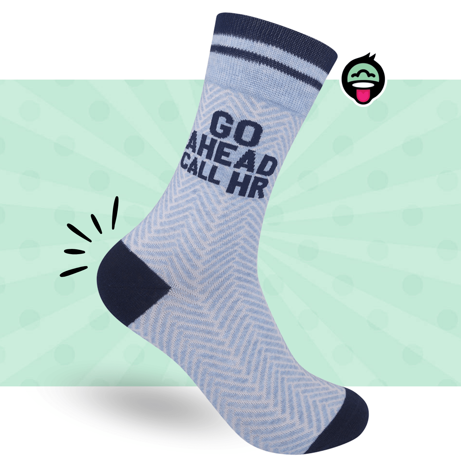 Go Ahead Call HR Socks | Funny Unisex Socks | Fun Socks - HER Home Design Boutique